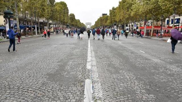 Paris kent merkezinin tamamı araç trafiğine kapatıldı Paris kent merkezinin tamamı araç trafiğine kapatıldı
