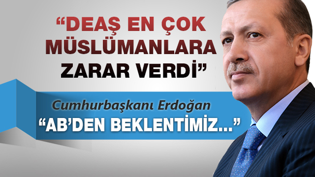 Cumhurbaşkanı Erdoğan: AB'den beklentimiz