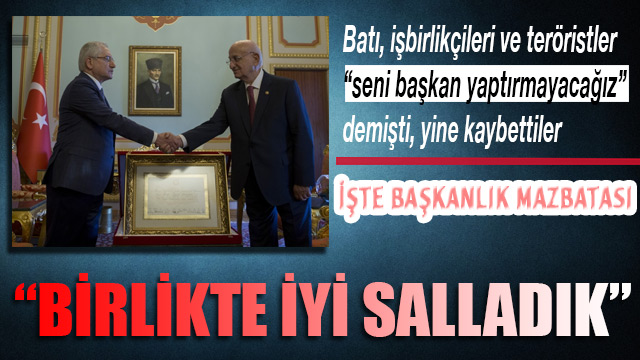 CumhurbaÅkanÄ± Recep Tayyip ErdoÄan'Ä±n mazbatasÄ± TBMM'de