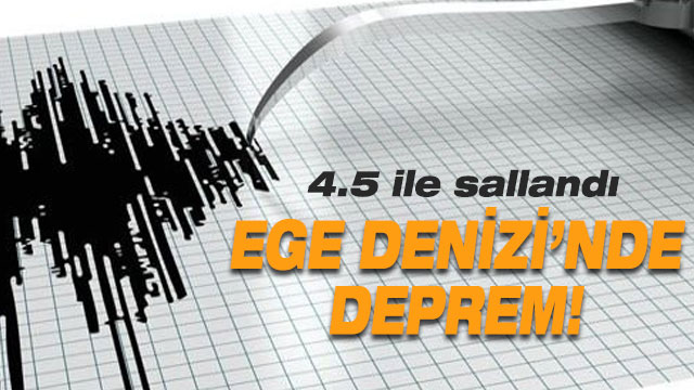 Ege Denizinde 5.4 büyüklüğünde deprem Ege Denizinde 5.4 büyüklüğünde deprem