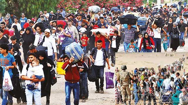 Siviller, İdlib’den ayrılmaya devam ediyor Siviller, İdlib’den ayrılmaya devam ediyor