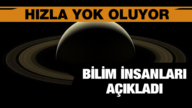 Satürnün halkaları hızla yok oluyor Satürnün halkaları hızla yok oluyor